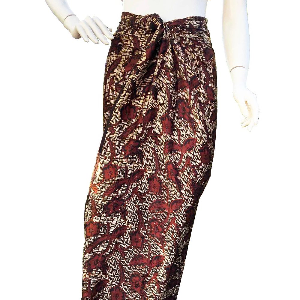 New, Silk  Batik Sarong, very soft and  light.